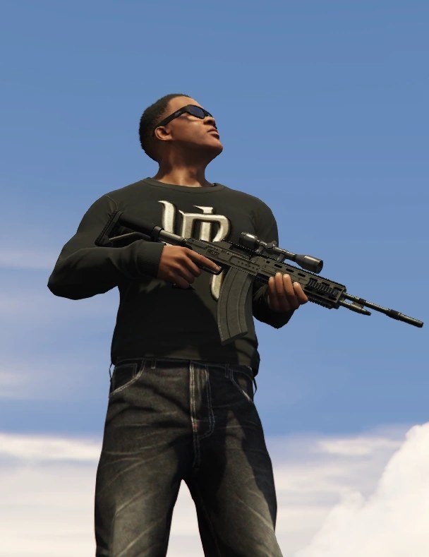 Fusil de précision semi-auto dans le jeu