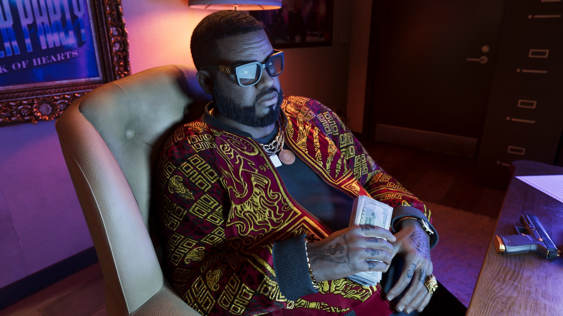Boobie Ike, capture officielle Rockstar Games