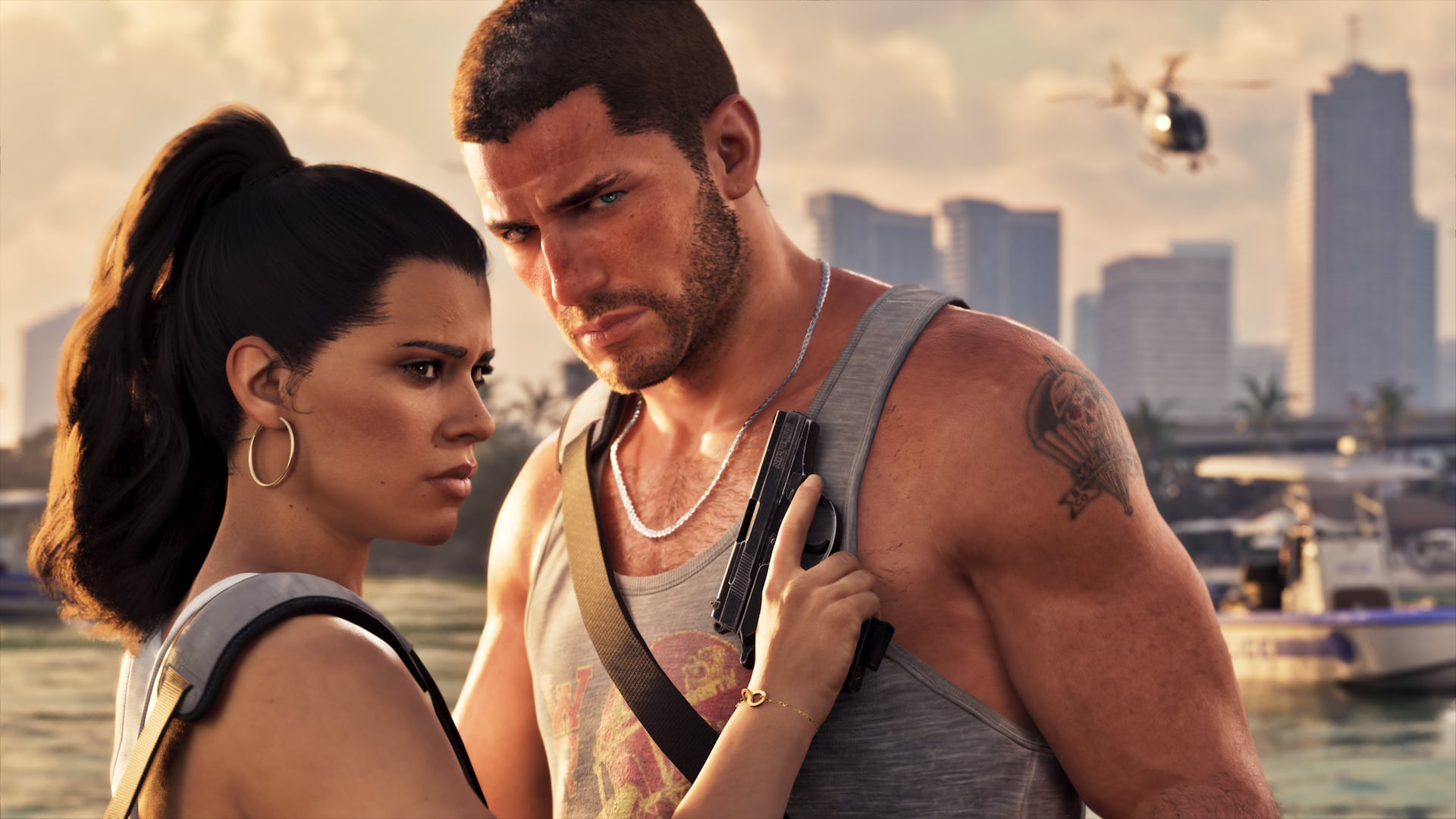 Jason Duval et Lucia Caminos, capture officielle Rockstar Games