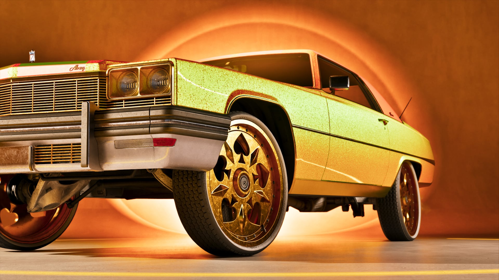 Atelier de tuning Rideout Customs, capture officielle Rockstar Games