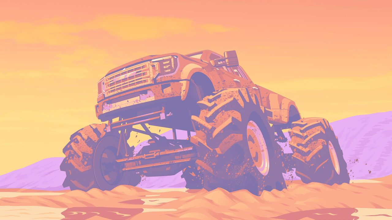 Monster truck façon Ford Super Duty — artwork officiel