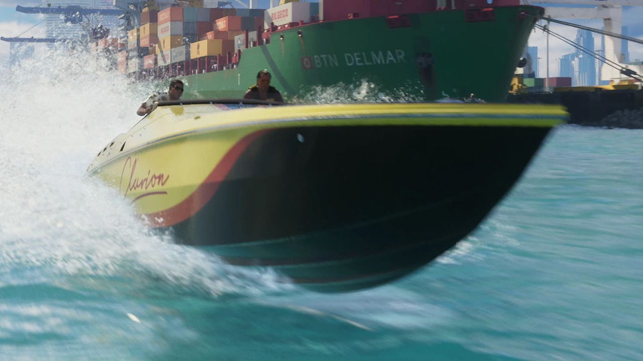 Bateau façon Cigarette 38' Top Gun dans GTA 6