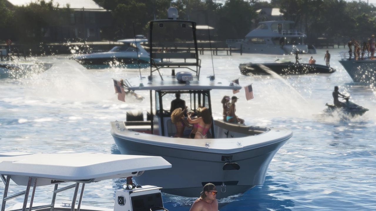 Bateau façon Contender 39ST dans GTA 6
