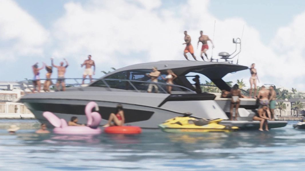 Yacht façon Azimut Atlantis 45 dans GTA 6